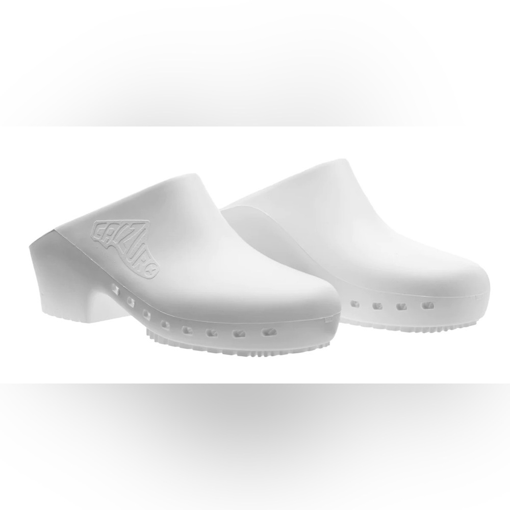 White Calzuro Clogs Size EU 39-40/US 9.5-10